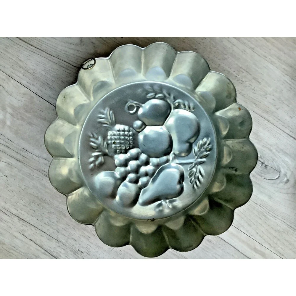 Tagus Portugal Copper Fruit Mold Tin Cake Jelly Lined Cordon Bleu Mold Italy Set